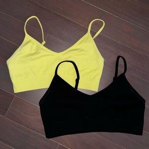 Set of 2, Yellow and Black Tank tops